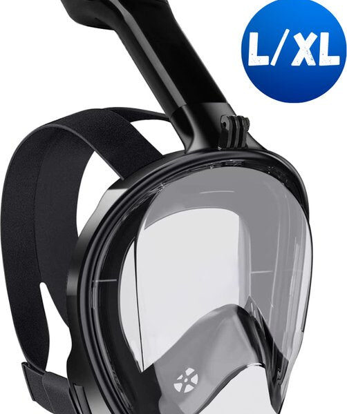 Vertrex Tauchmaske mit Schnorchel L/XL - Schnorchel - Tauchmaske Erwachsene und Kinder - Schnorchelmaske Kind - Schnorchelmasken Hobby & Sport