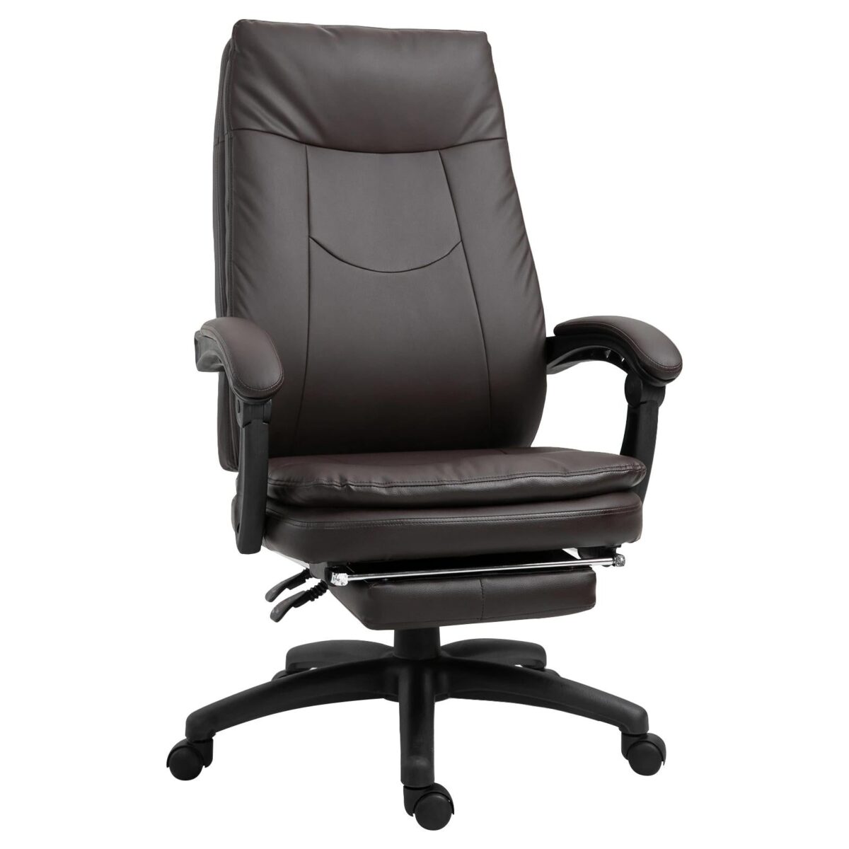 Vinsetto Ergonomischer Bürostuhl - mit Fußstütze - 64 x 64 x 112-120 cm - gepolstert Wohnen & Kochen