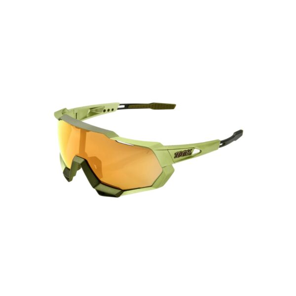 Viperidae 100% Speedtrap Matte Metallic Glasses - Mehrschichtige Bronzegläser Fahrradbrillen