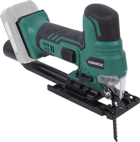 VONROC Akku-Stichsäge VPower 20V - Ergonomischer T-Griff - Einstellbare Geschwindigkeit & Schnittwinkel - Ohne Akku & Ladegerät Werkzeuge