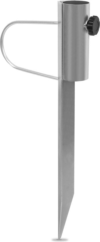 VONROC Bodenanker - Sonnenschirmhalter - 45cm - universell geeignet für Mastdurchmesser bis 38mm - Stahl verzinkt - auch für Wäschespinne geeignet Haus & Garten