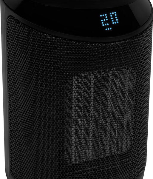 VONROC Elektroheizgerät - Heizlüfter - 1000W/2000W - Keramik - 3 Einstellungen - Schwenkfunktion - LED-Anzeige - Thermostat und Timer - 20m2 Wohnen & Kochen