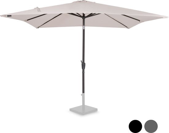 VONROC - Premium Stick quadratischer Sonnenschirm Rosolina - Inkl. Schutzhülle - UV-beständiges Tuch - 280x280cm - Beige Haus & Garten