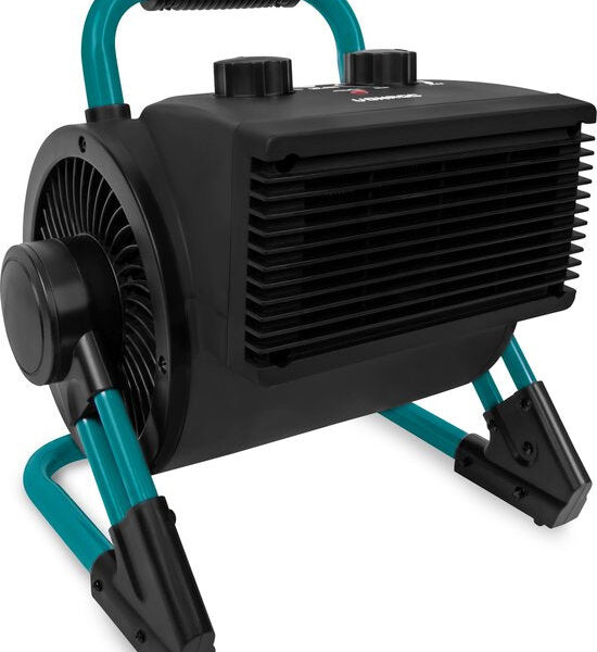 VONROC PRO Elektroheizung - Heizlüfter - Werkstattheizung - 1350W/2000W - Keramik - 3 Einstellungen - Thermostat - 900 kippbar - 20m2 Wohnen & Kochen