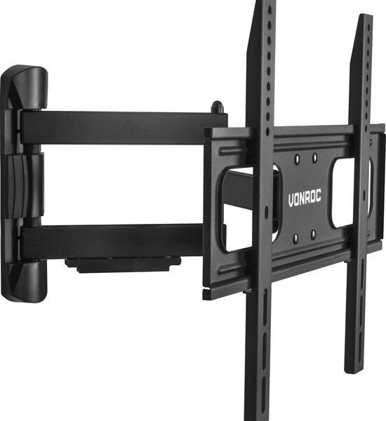 VONROC TV-Halterung - Dreh- und neigbar für 32 bis 75 Zoll - Universal bis 50 kg. - Inkl. Befestigungsmaterial Elektronik
