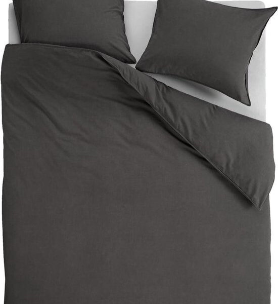 vtwonen Naturstein-Bettbezug - Lits-Jumeaux XL - 260x200/220 - Anthrazit Wohnen & Kochen