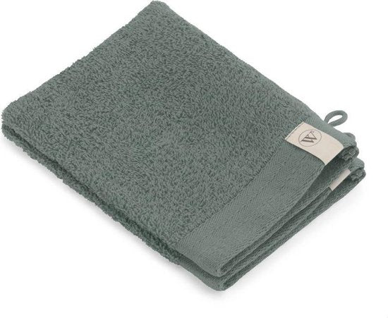 Walra Waschlappen Soft Cotton (PP) - 2x 16x21 - 100% Baumwolle - Army Green Wohnen & Kochen
