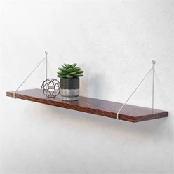 Wandkonsole Regalhalterung 2er Set 200 x 250 cm Silber aus Stahl ML-Design 8023