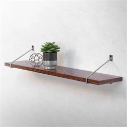 Wandkonsole Regalhalterung 2er Set 220 x 180 mm Grau aus Stahl ML-Design 8023