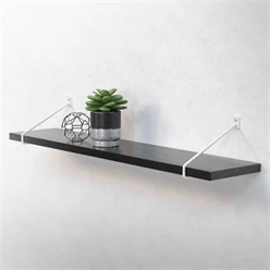 Wandkonsole Regalhalterung 2er Set 220 x 180 mm Weiß aus Stahl ML-Design 8023