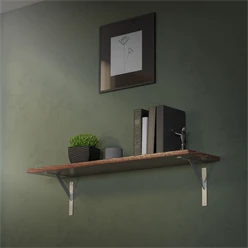 Wandkonsole Regalhalterung 2er Set 240 x 240 mm Silber aus Aluminium ML-Design 8023