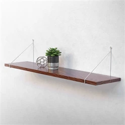 Wandkonsole Regalhalterung 2er Set 250 x 250 mm Silber aus Stahl ML-Design 8023