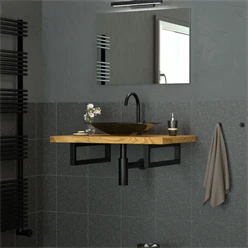 Wandkonsole Regalhalterung 2er Set 350 x 150 mm Schwarz aus Stahl ML-Design 2081