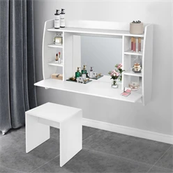 Wandschminktisch mit Spiegel 110x74x48