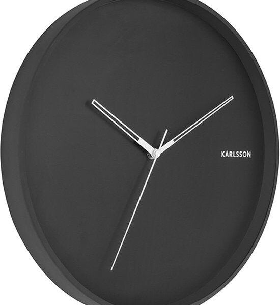 Wanduhr Hue - Metall Schwarz - Ø40cm Wohnen & Kochen