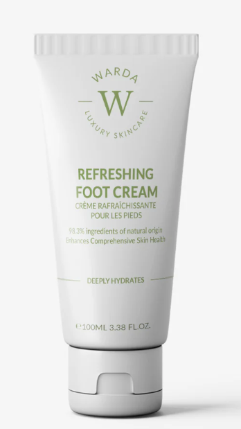 warda Erfrischende Fußcreme - Intensiv feuchtigkeitsspendend & kühlend - 118 ml Schön & Gesund