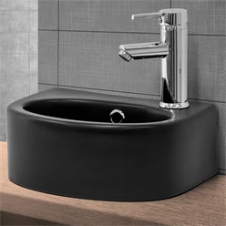 Waschbecken Oval mit Überlauf 33