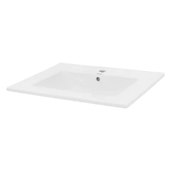 Waschbecken Rechteckig mit Überlauf 610x465x175 mm Weiß aus Keramik 2886