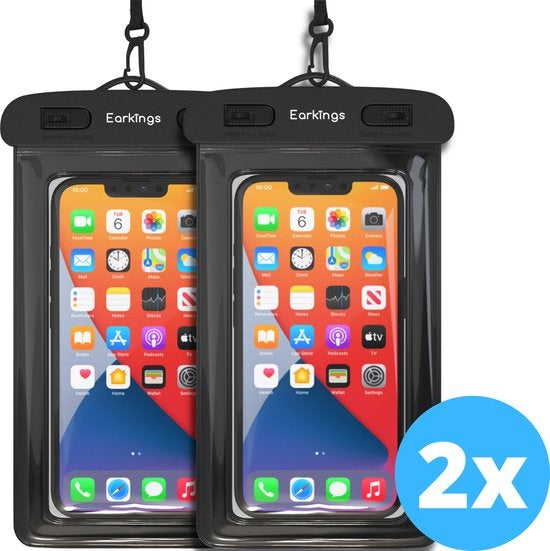 Wasserdichte Handytaschen - Drybag 2er Set - Unterwasser Handytasche für alle Handys - Wasserdichte Handytasche Earkings Elektronik