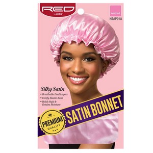 Weiche und seidige Satin Bonnet X-Large - Pink Tools