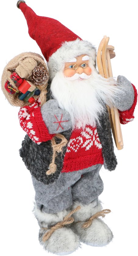 Weihnachtsgeschenke Weihnachtsmann Puppe - Weihnachtsfigur 30CM - mit traditioneller Kleidung - Weihnachtsdekorationen Weihnachten