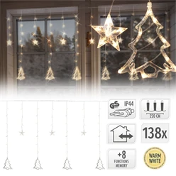 Weihnachtslichterkette LED Lichtervorhang 2