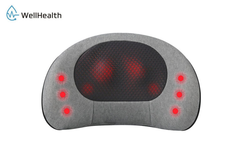 Wellhealth Massagegerät für den unteren Rücken - 2 Arten von Funktionen - 30W - Grau Schön & Gesund