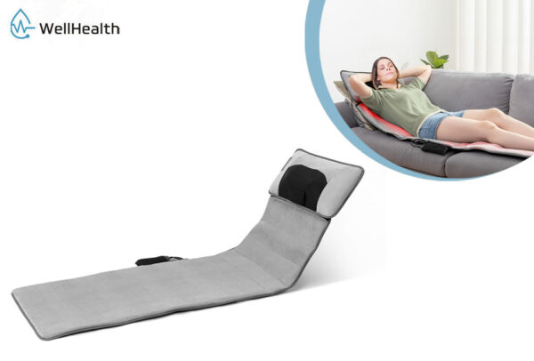 Wellhealth - Massagematratze mit 9 Positionen - Grau - 167.5x51cm Schön & Gesund
