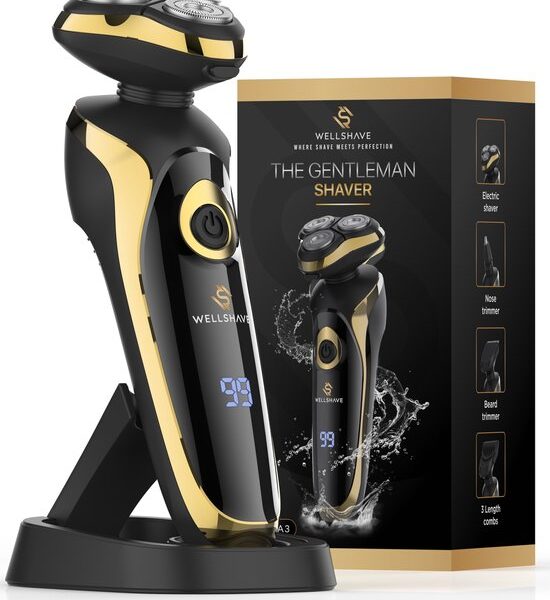 Wellshave 4 in 1 Shaver Elite - Rasierer für Männer - mit Trimmer und Nasentrimmer - Elektrorasierer - Rasur - Bartschneider Schön & Gesund