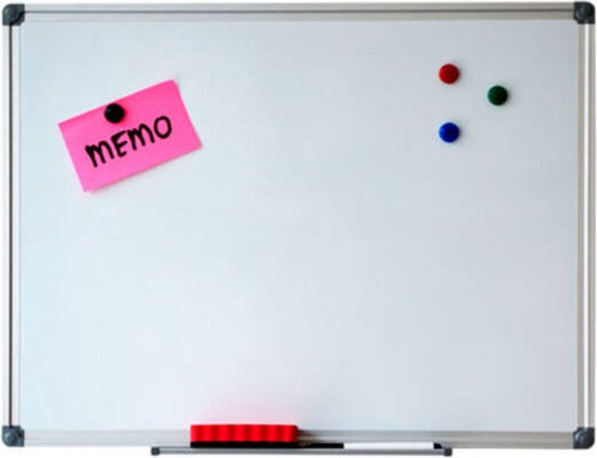 Whiteboard magnetisch 30 x 45 cm inklusive Stiftablage Hobby & Sport