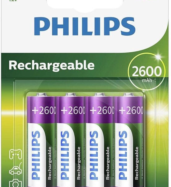Wiederaufladbare Philips AA-Batterien Elektronik