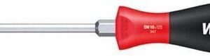 Wiha 347 SoftFinish Schlitzschraubendreher mit Sechskantkopf - Sechskant - 10 x 125mm Werkzeuge