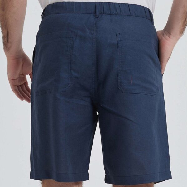 William de Faye Leinen Chino Shorts - Marineblau Größe XL Kleidung