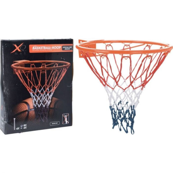 XQ Max Luxury Basketball Ring mit Netz - 3 Stück - 46 cm Hobby & Sport