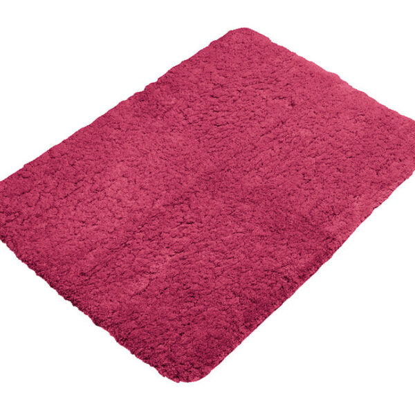 Ziczac Badteppich Anti-Rutsch - 60x120cm - Rot Wohnen & Kochen