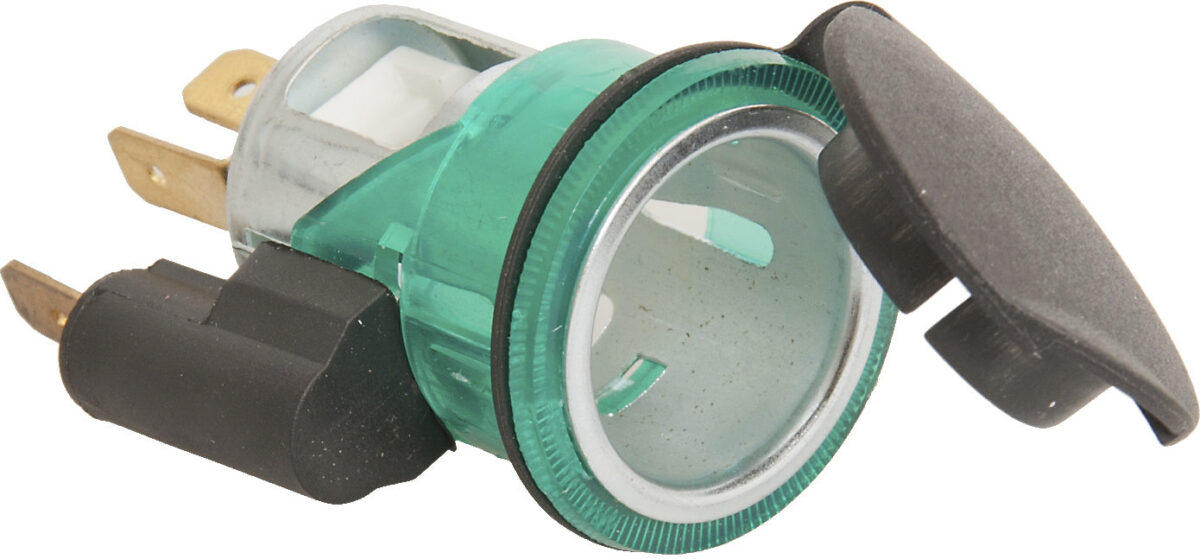 Zigarettenanzünder mit Licht 12V - Flachanschluss Vertaald