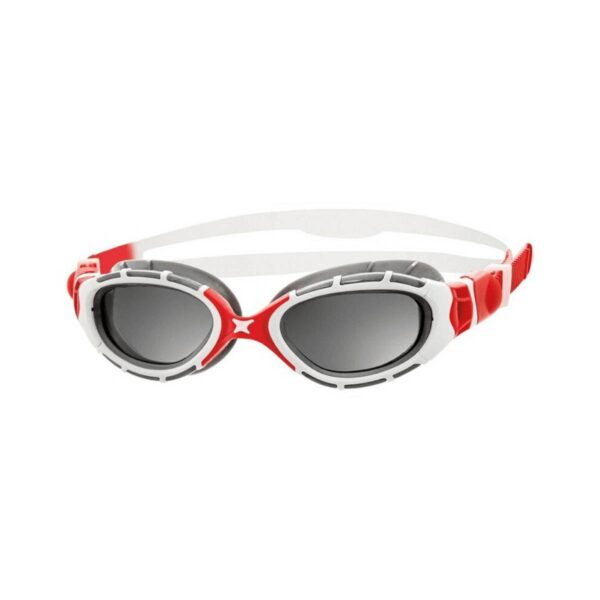 Zoggs Predator Flex 2.0 Schwimmbrille polarisiert weiß rot Schwimmen