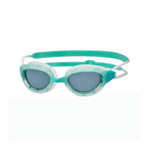 Zoggs Predator Regular Fit Schwimmbrille Türkis Klare Gläser Weiß Schwimmen