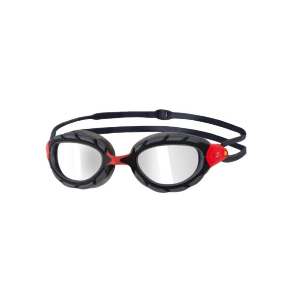 Zoggs Predator Titanium Goggles Schwarz Schwarz Rot Schwimmen