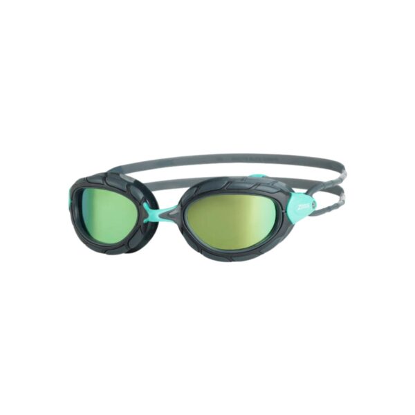 Zoggs Predator Titanium Reactor Schwimmbrille Grau Blau Schwimmen