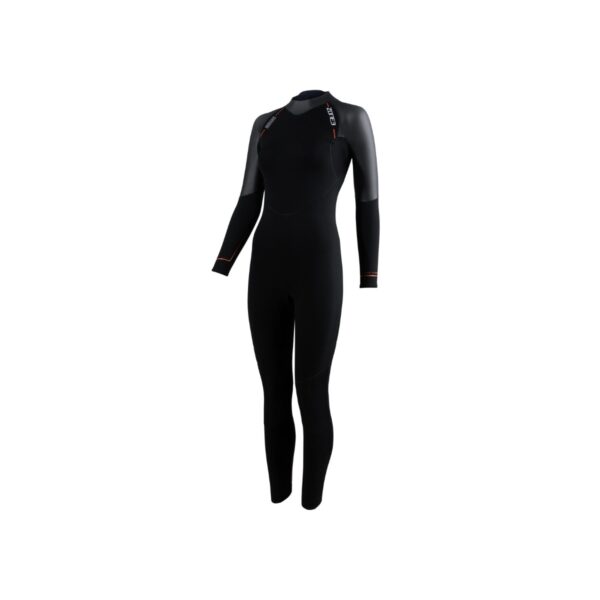 Zone3 Active Flex Neoprenanzug Schwarz Orange für Frauen