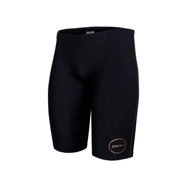 Zone3 FINA Jammer Performance Gold Badehose MF-X Schwarz Gold