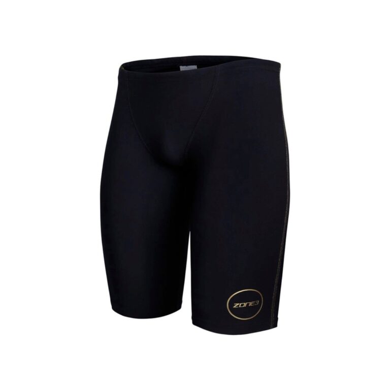 Zone3 FINA Jammer Performance Gold Badehose MF-X Schwarz Gold