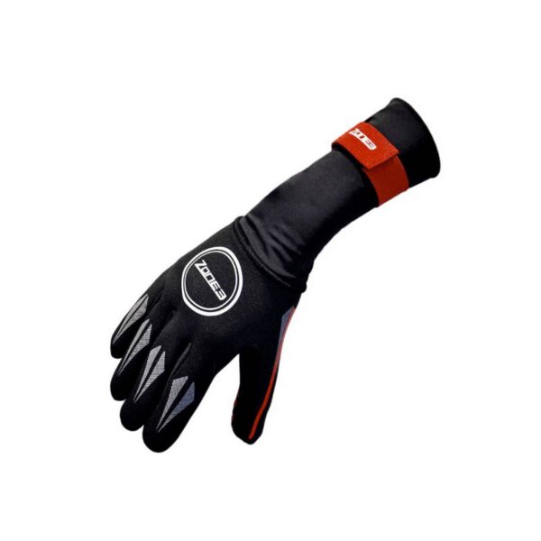 Zone3 Schwimmhandschuhe Schwarz Rot